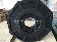 Buiten rubbervoetstuk van de gebruiks het zwarte pool/rubber de basissteun van de achthoekkruimel
