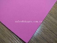 1mm Dikke Hoge Elastische Roze SBR Dunne Neopreenstof EVA met Polyester Jersey die Rubberblad met een laag bedekken