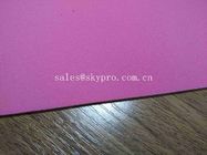 1mm Dikke Hoge Elastische Roze SBR Dunne Neopreenstof EVA met Polyester Jersey die Rubberblad met een laag bedekken