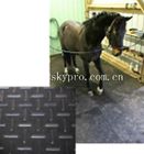 Zwarte paard/koe rubber stabiele matwerk veranderlijke texturen op dik min. bovenkant 3mm.