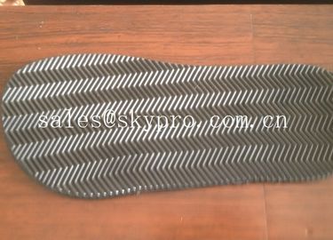 TPR-Schoen Enig Rubberblad met het patroon van de golfzigzag, kust 40-80 een Hardheid