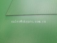 De groene bovenkant van de de transportband glanzende matte vlotte greep van pvc van de kleurendiamant