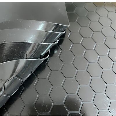 Waterdichte, gemakkelijk schoon te maken zeshoekige rubberen deurmat met een dikte van 5-20MM voor antislipbescherming