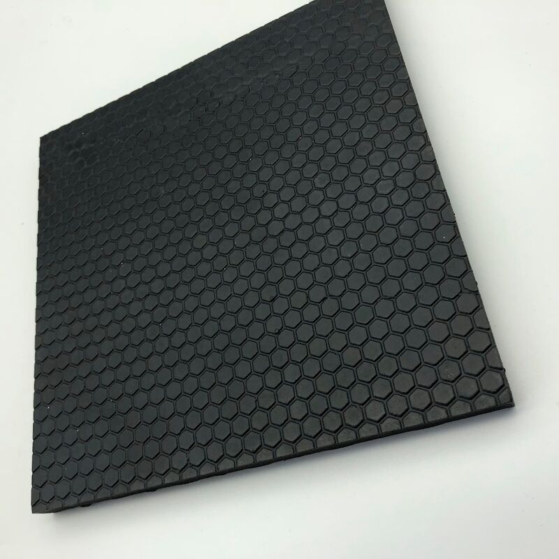 Anti-glijdende diamant en piramide textuur rubber mat 1.4M breedte SBR natuurlijke rubber vloer