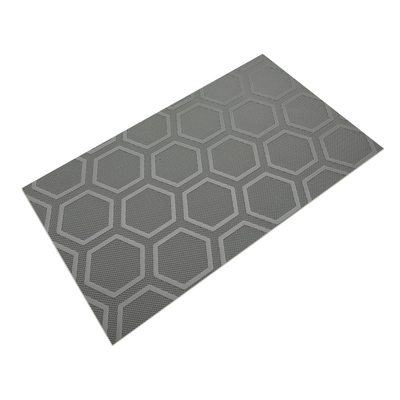 2 Ply niet-glijdend slijtvast zeshoekig zesbalkpatroon pvc-transportband